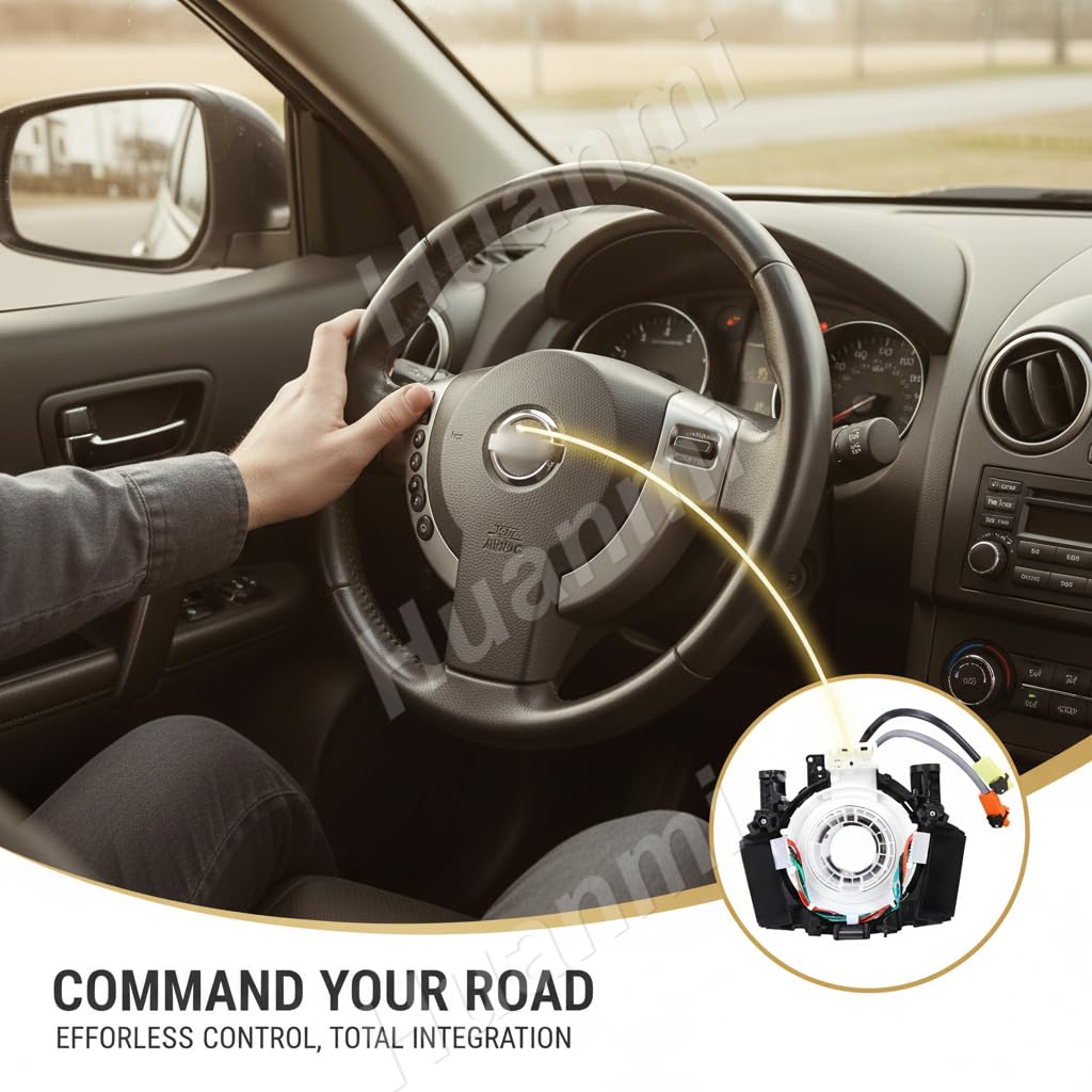 Automotive Clock Suspension Pendulum Spring Drive Plug Wire for Nissan Rogue 2007-2015, Versa/Sentra 2007-2012, Titan 2004-2015, Murano 2003-2007, Maxima/Quest 2004-2009 Part# B5567-CB66A 25567-5X00A