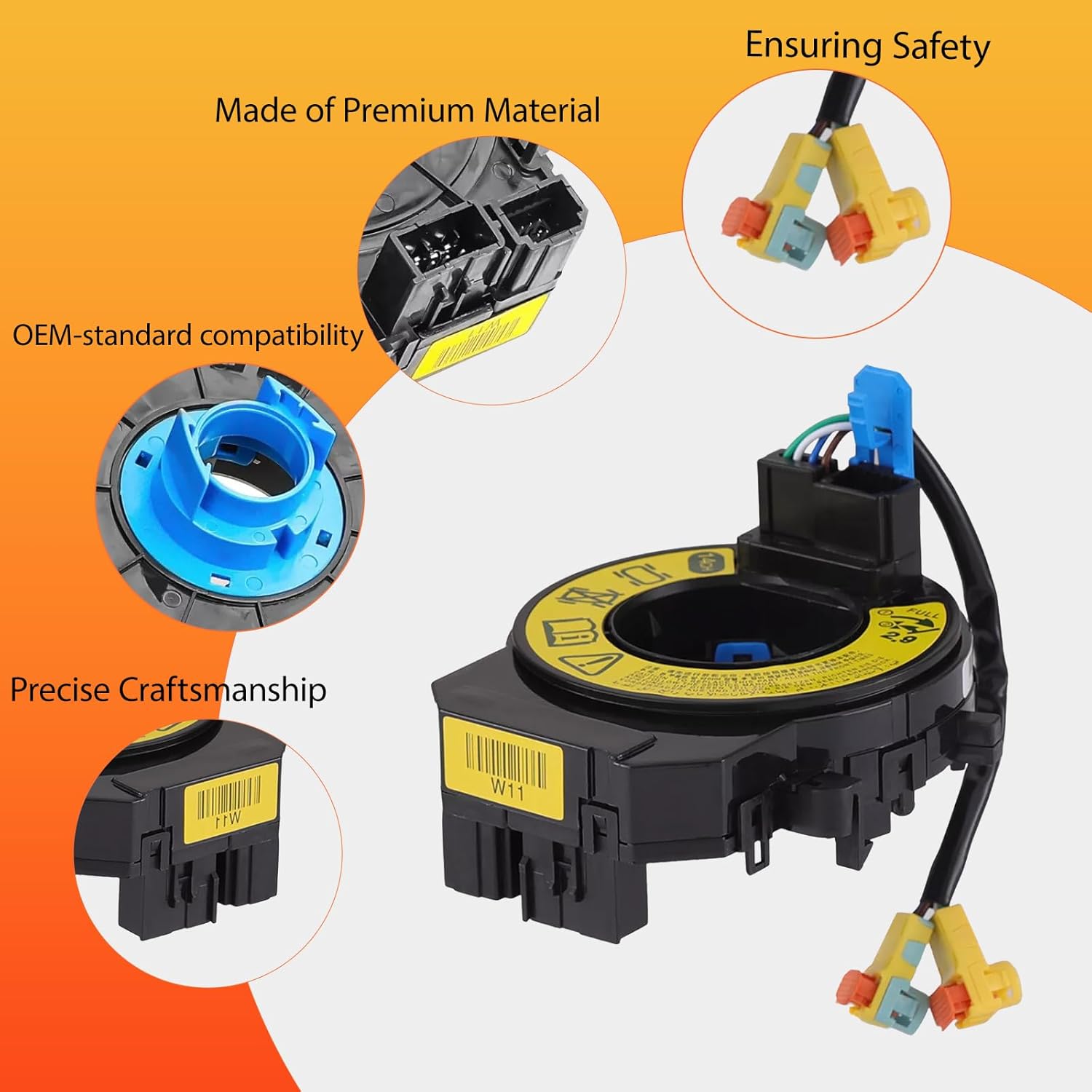 Replacement Wiring Harnesses Fits Kia Forte/Soul 2014 2015 2016 2017 2018, Rio 2012 2013 2014 2015, for Hyundai Azera 2012 2013 2014 2015 Fits Part# 93490-3V120